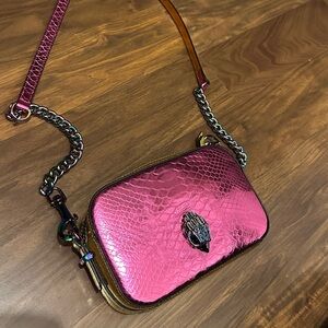 Kurt Geiger Metallic Pink Crossbody Bag